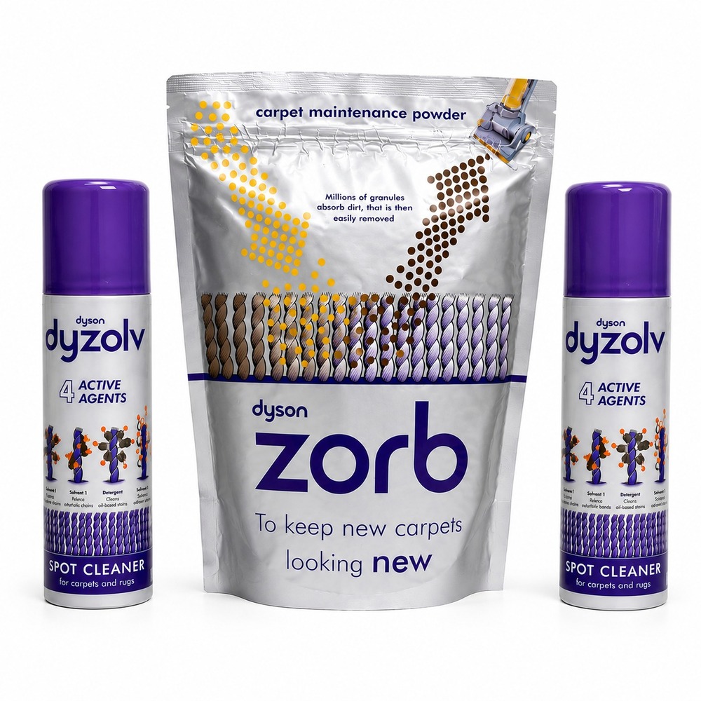 Dyson‎ Zorb Carpet Maintenance Powder & Dyzolv Spot Cleaner